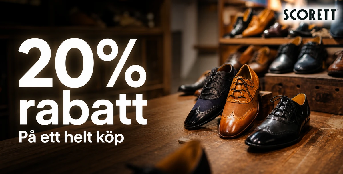 Scorett – 20% rabatt – På ett helt köp