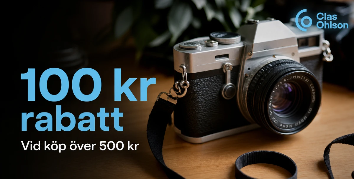 Clas Ohlson – 100 kr rabatt – Vid köp över 500 kr