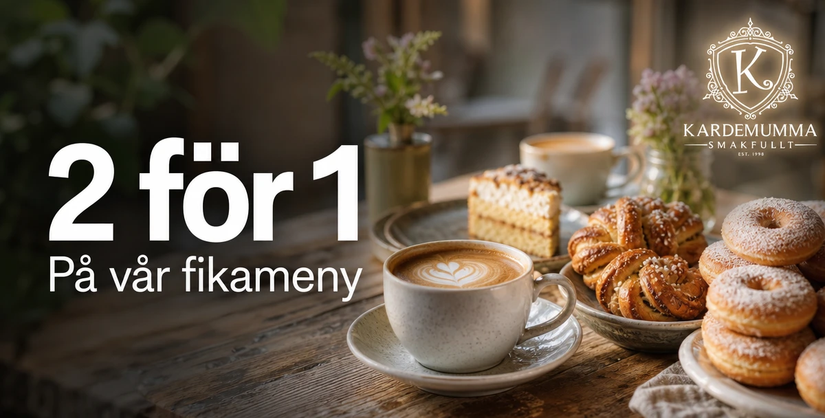 Kardemumma – 2 för 1 – På vår fikameny