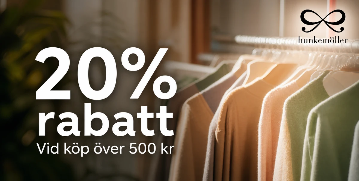 Hunkemöller – 20% rabatt – Vid köp över 500 kr