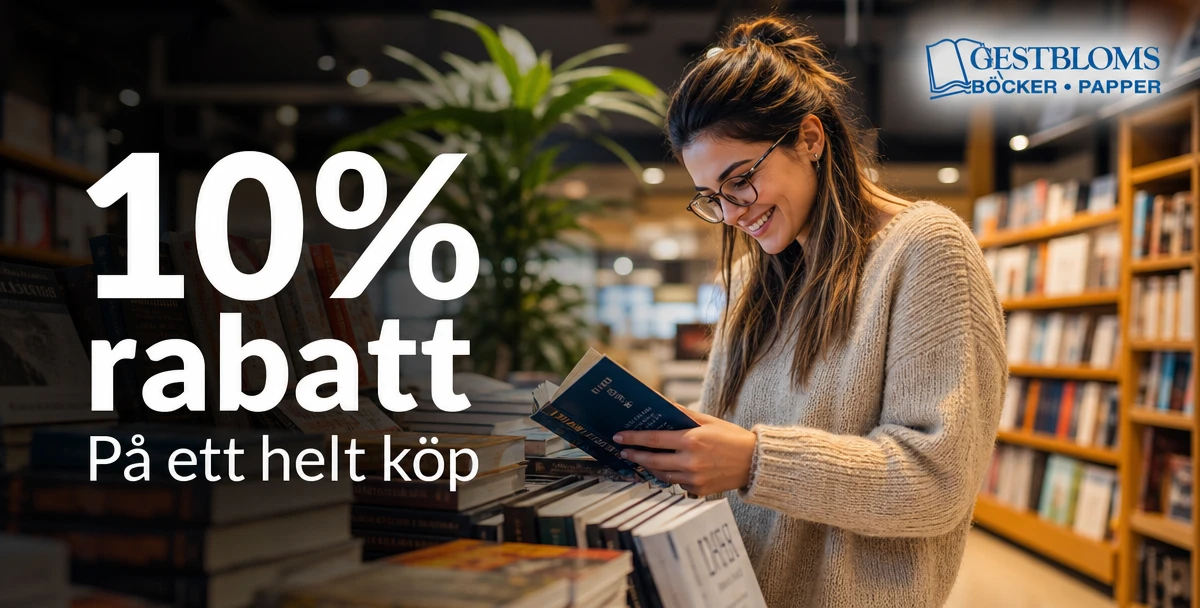 Gestbloms Bokhandel AB – 10% rabatt – På ett helt köp