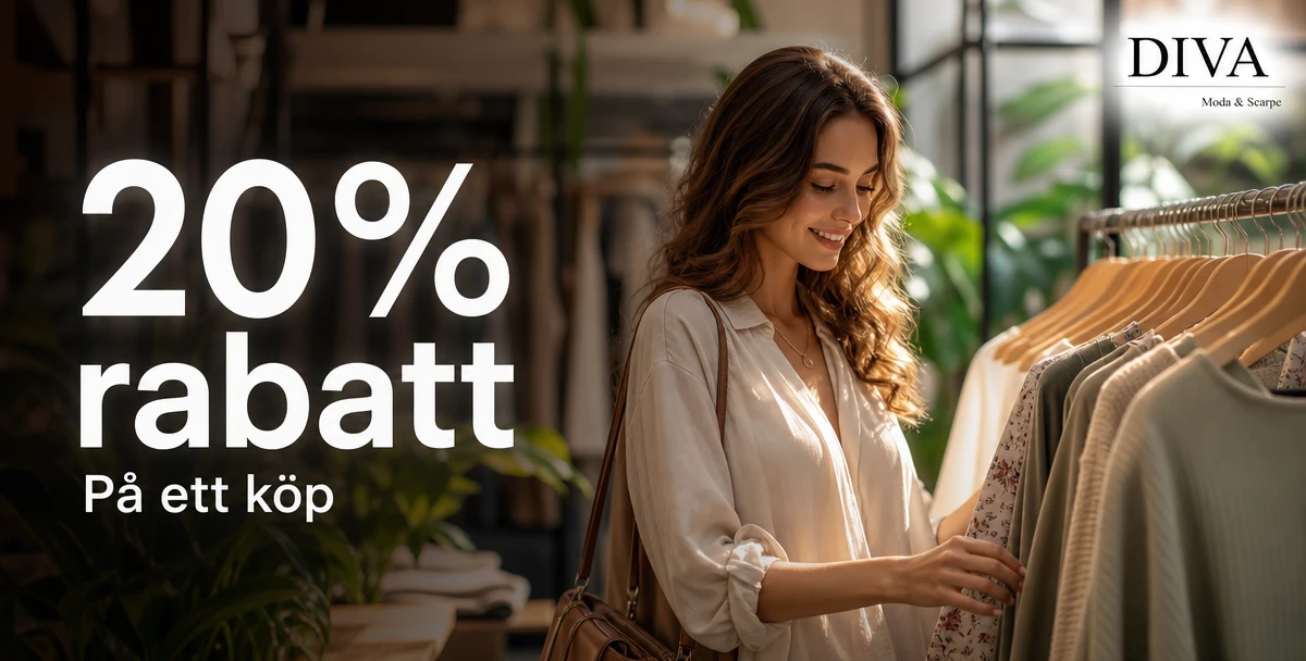 Boutique Diva – 20% rabatt – På ett köp