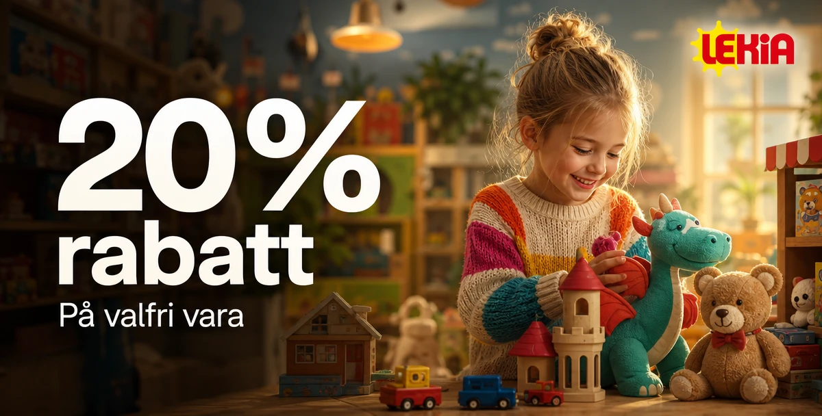 Lekia – 20% rabatt – På valfri vara