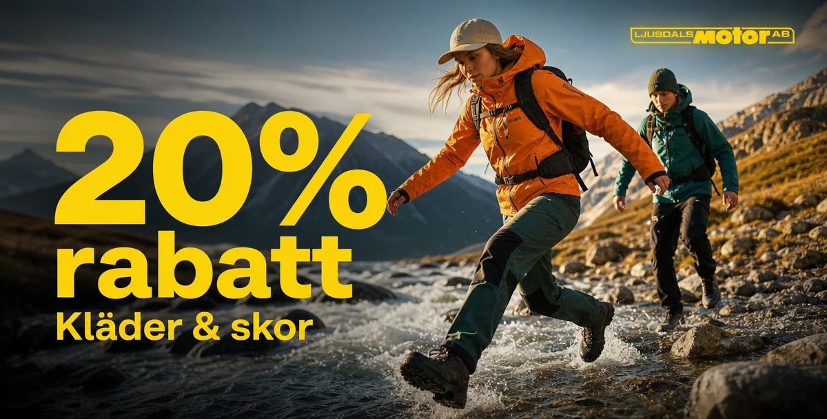Ljusdals Motor – 20% rabatt – Kläder & skor