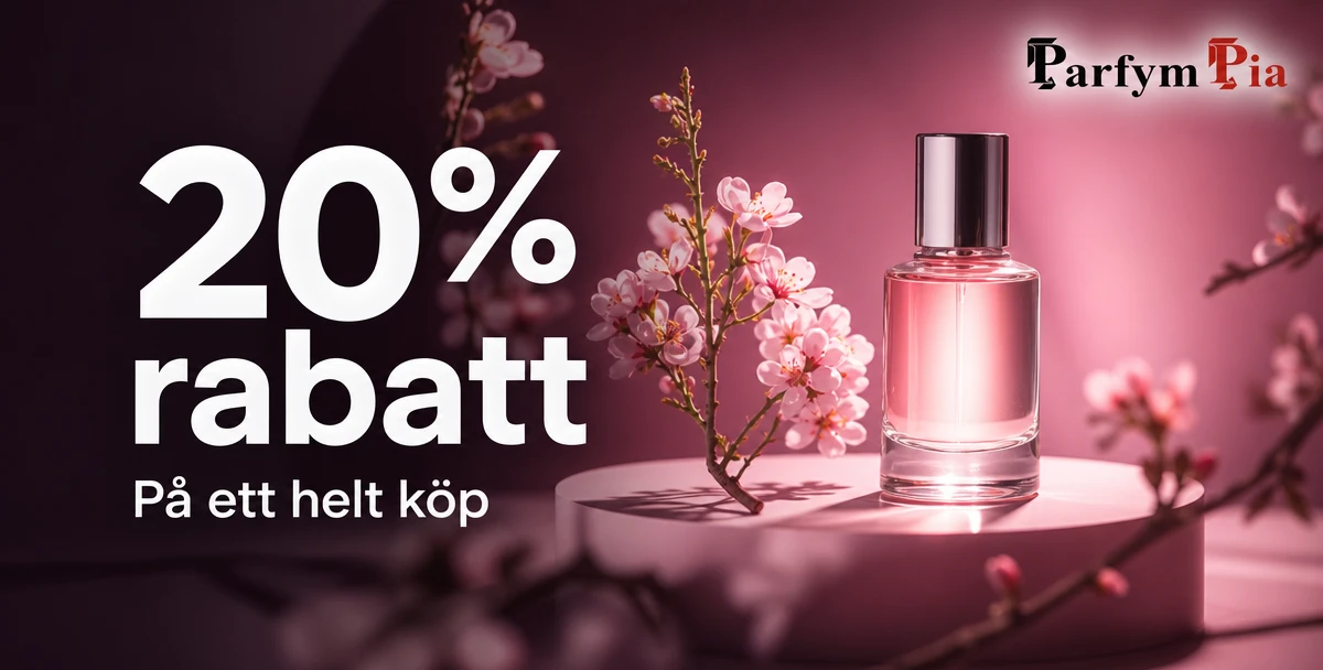Parfym Pia – 20% rabatt – På ett helt köp