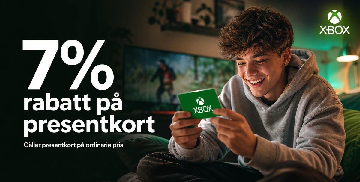 Xbox SE Presentkort – 7% rabatt på presentkort – Gäller presentkort på ordinarie pris