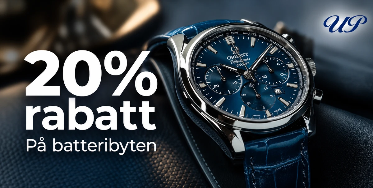 Ur & Penn – 20% rabatt – På batteribyten