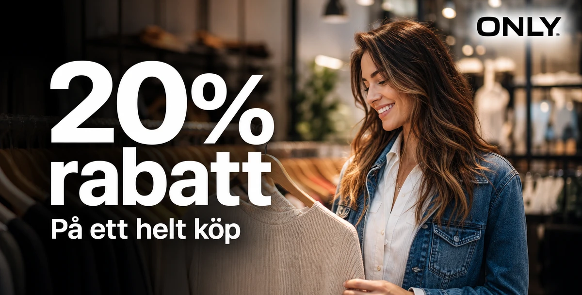 ONLY – 20% rabatt – På ett helt köp
