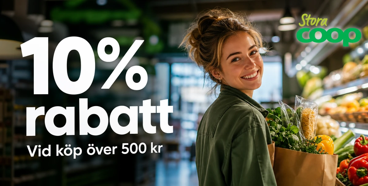 Stora Coop Märsta – 10% rabatt – Vid köp över 500 kr