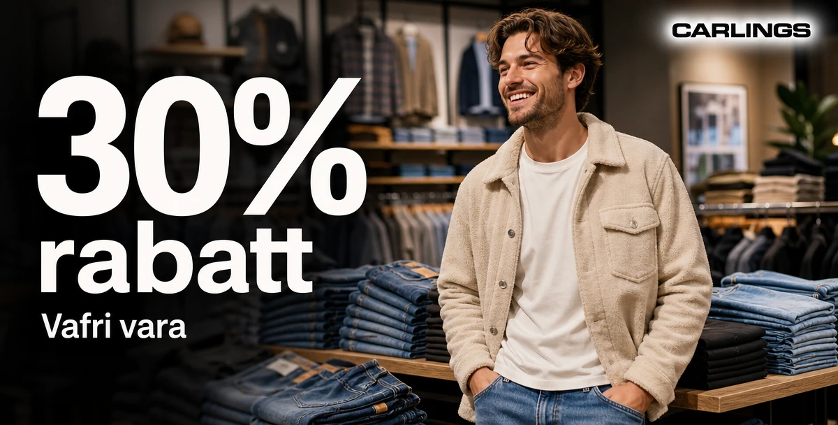 Carlings – 30% rabatt – Vafri vara