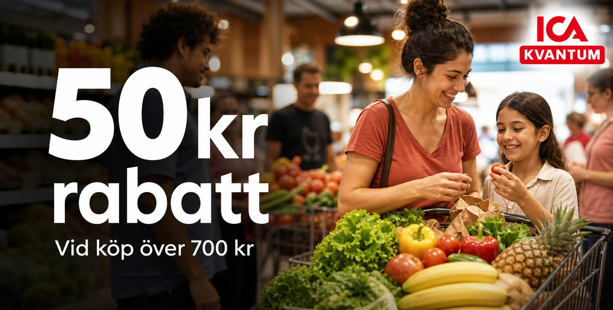 ICA Kvantum Gränby – 50 kr rabatt – Vid köp över 700 kr