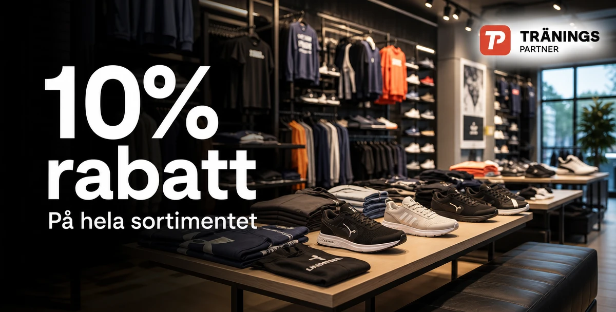 Träningspartner – 10% rabatt – På hela sortimentet