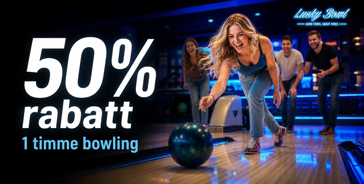 Lucky Bowl – 50% rabatt – 1 timme bowling