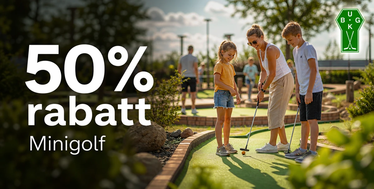 Uppsala Minigolfpark / Bangolfklubb – 50% rabatt – Minigolf