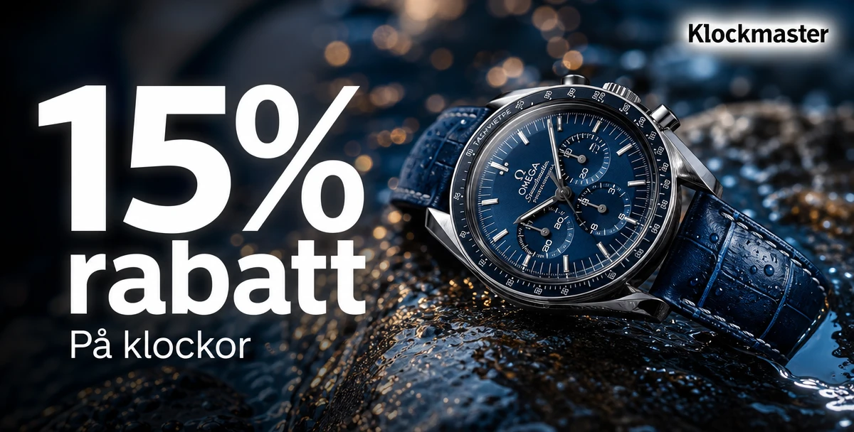 Klockmaster – 15% rabatt – På klockor