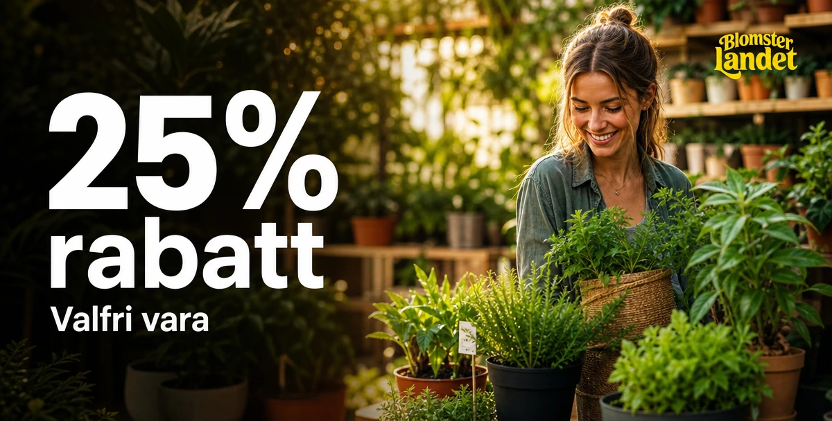 Blomsterlandet – 25% rabatt – Valfri vara