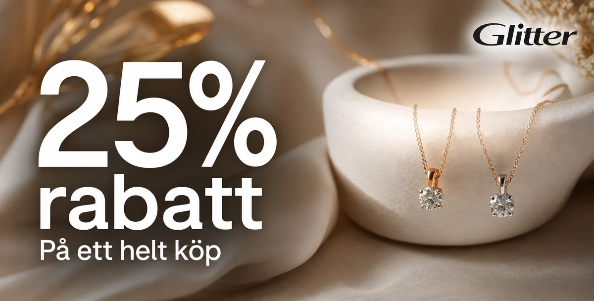 Glitter – 25% rabatt – På ett helt köp