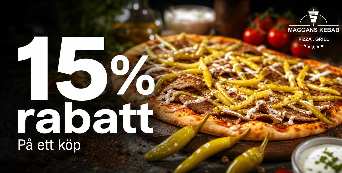 Maggans Kebab – 15% rabatt – På ett köp