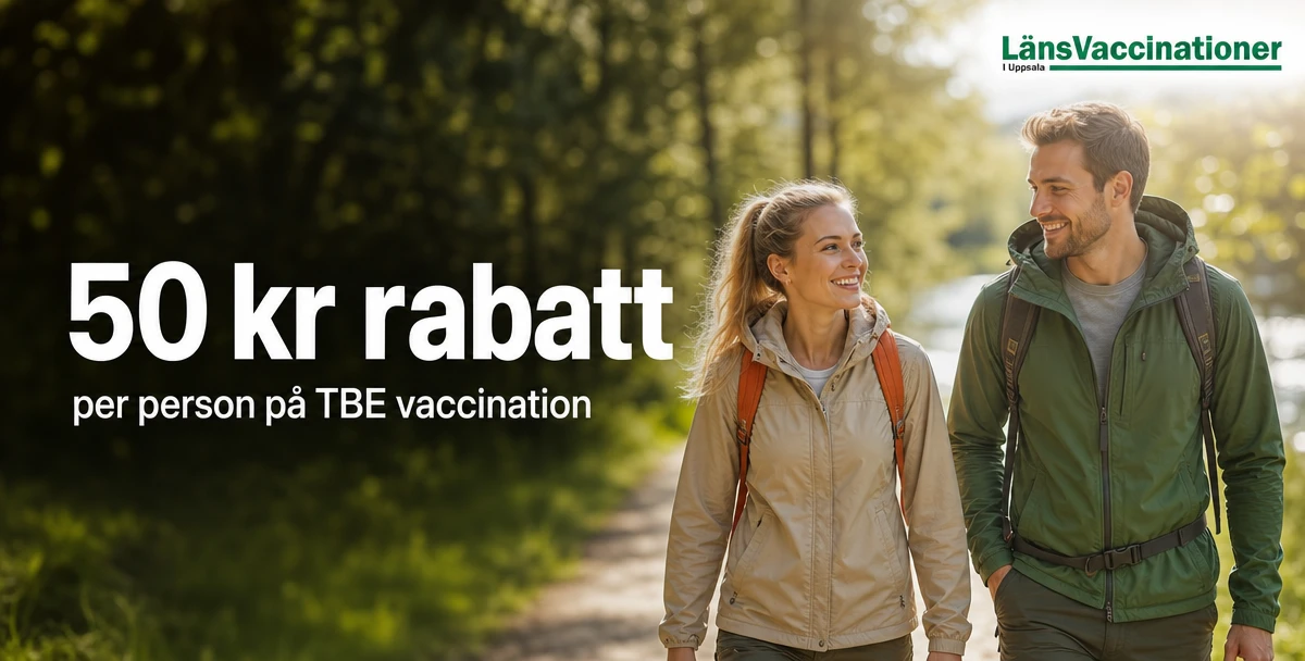 LänsVaccinationer i Uppsala AB – 50 kr rabatt – per person på TBE vaccination