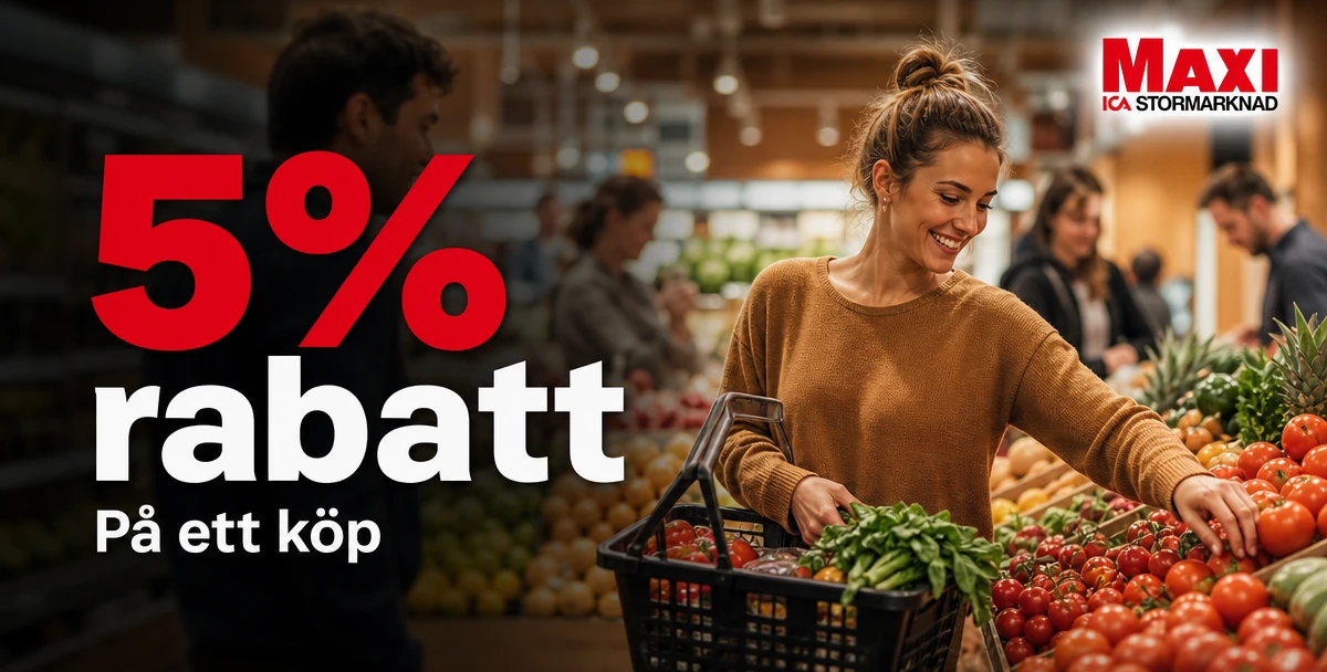 ICA Maxi Falun – 5% rabatt – På ett köp