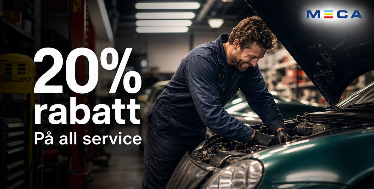 MECA Bilservice Uppsala / Diabilservice Uppsala AB – 20% rabatt – På all service