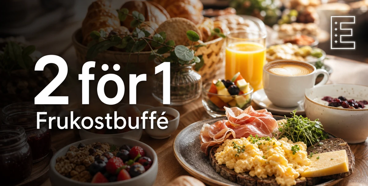 Elite Hotel – 2 för 1 – Frukostbuffé