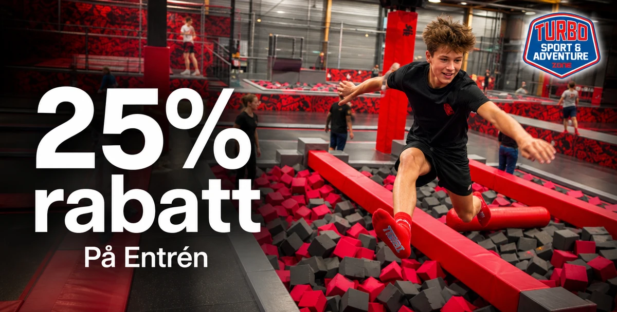 Turbo Sport & Adventure – 25% rabatt – På Entrén