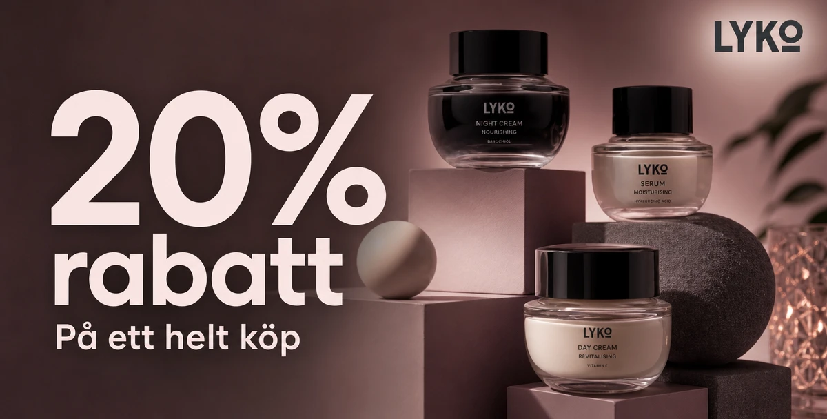 Lyko – 20% rabatt – På ett helt köp