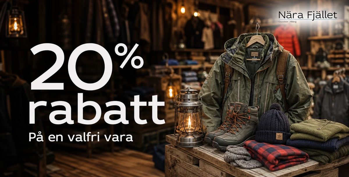 Nära Fjället i Mora AB – 20% rabatt – På en valfri vara
