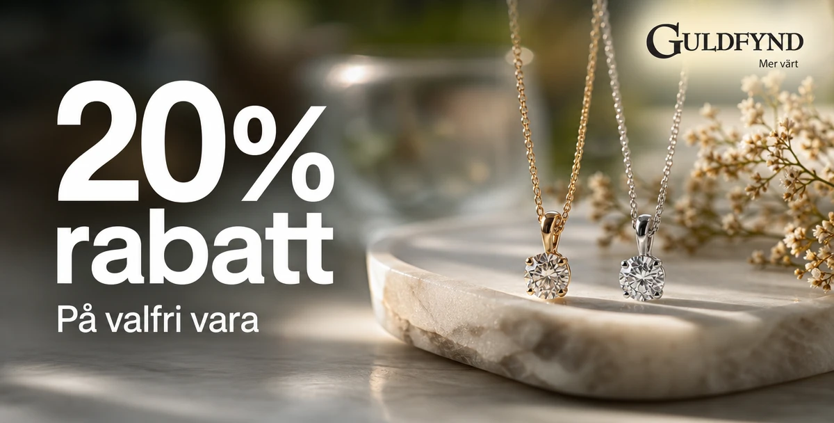 Guldfynd – 20% rabatt – På valfri vara