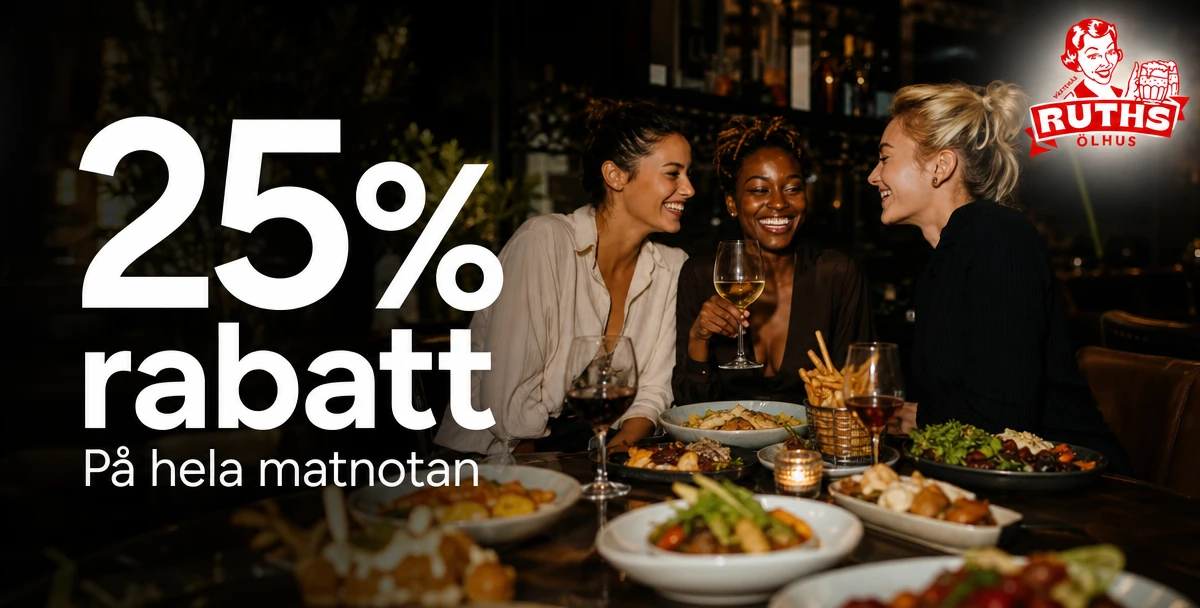 Ruths Ölhus – 25% rabatt – På hela matnotan