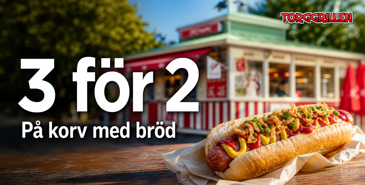Torggrillen – 3 för 2 – På korv med bröd