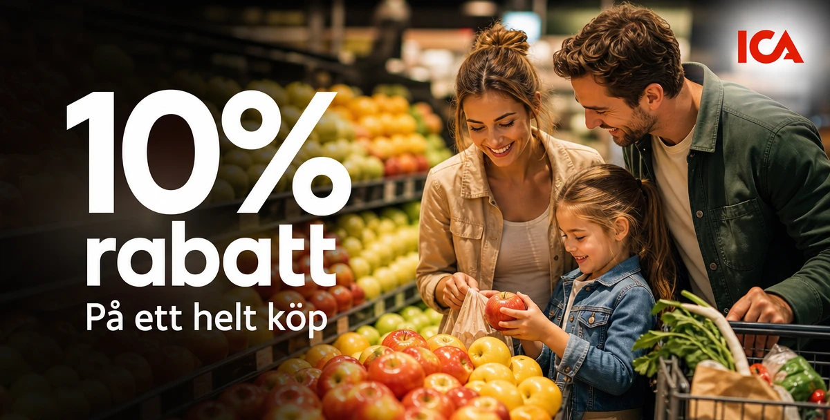 ICA Kvantum Åkrahallen – 10% rabatt – På ett helt köp