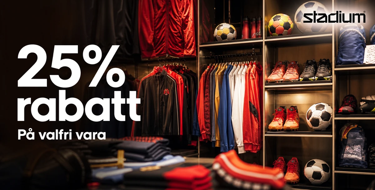 Stadium – 25% rabatt – På valfri vara