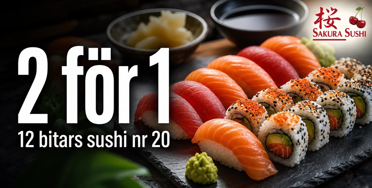 Sakura Sushi – 2 för 1 – 12 bitars sushi nr 20