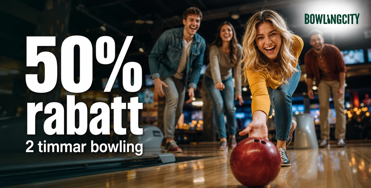 Bowling City – 50% rabatt – 2 timmar bowling