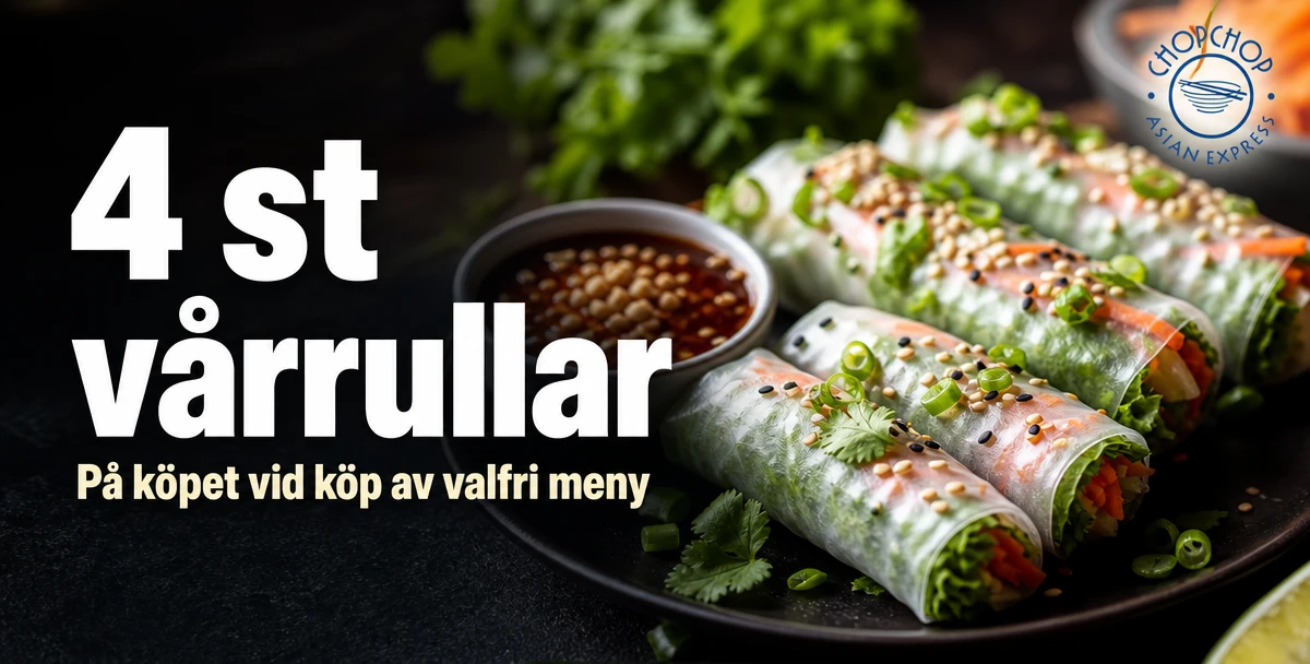 ChopChop Asian Express – 4 st vårrullar – På köpet vid köp av valfri meny