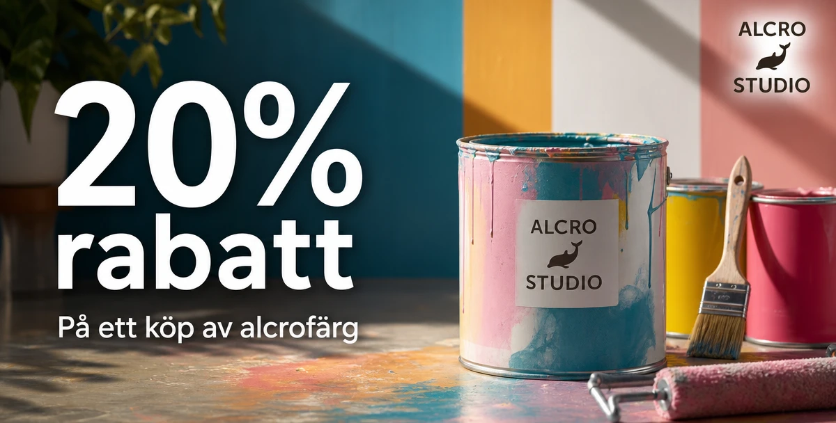 Språngs Färg i Mora – 20% rabatt – På ett köp av alcrofärg