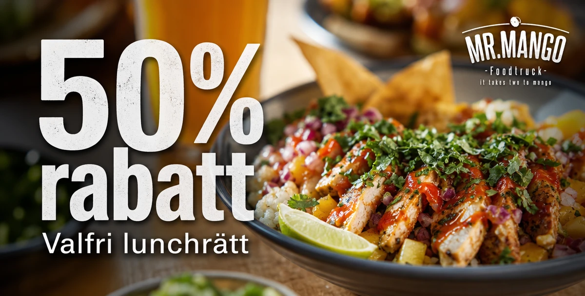 Mr. Mango Streetfood – 50% rabatt – Valfri lunchrätt