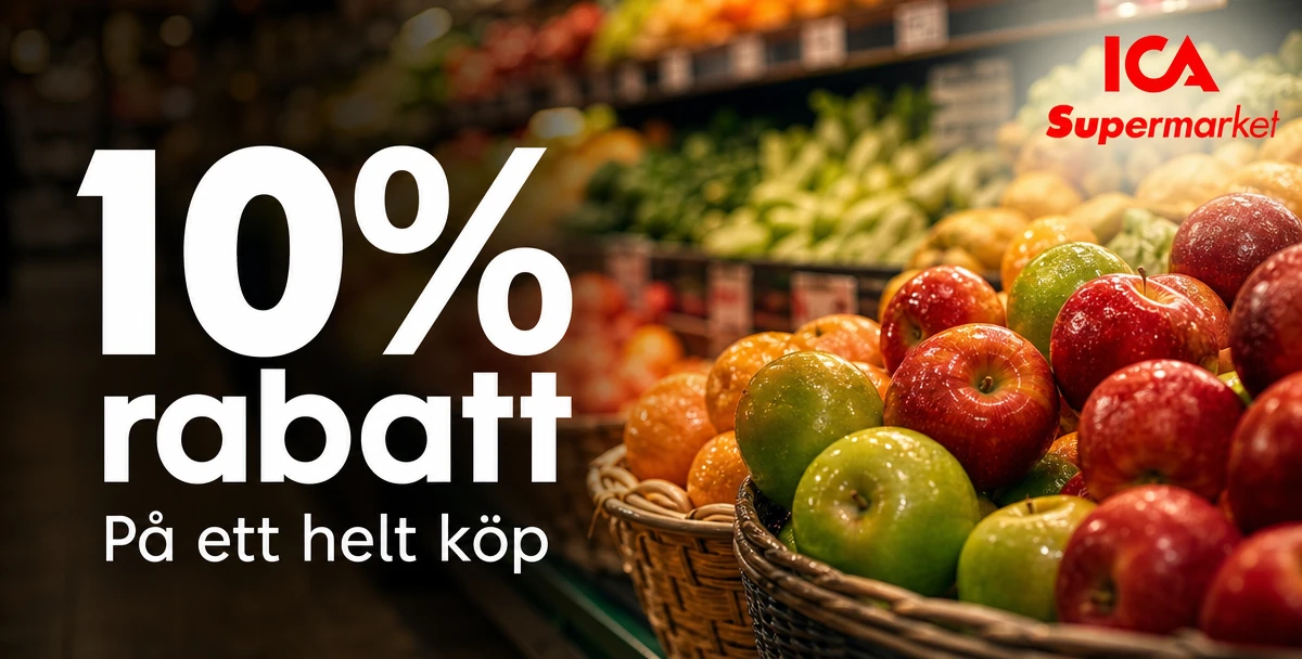 ICA Supermarket Westerlund – 10% rabatt – På ett helt köp