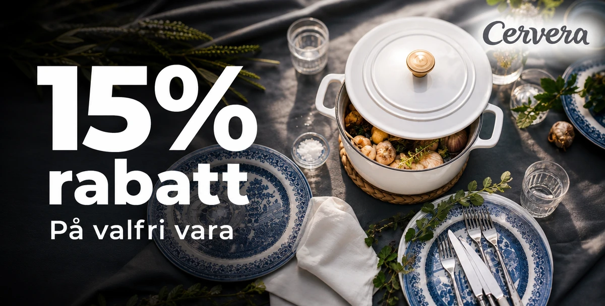 Cervera – 15% rabatt – På valfri vara