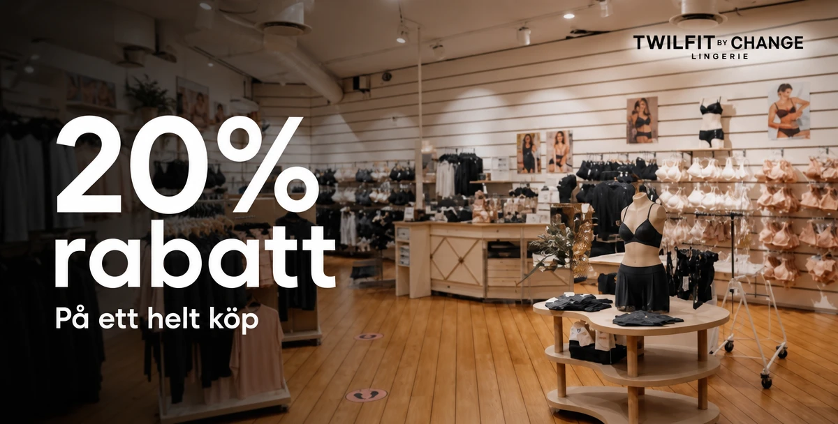Twilfit – 20% rabatt – På ett helt köp