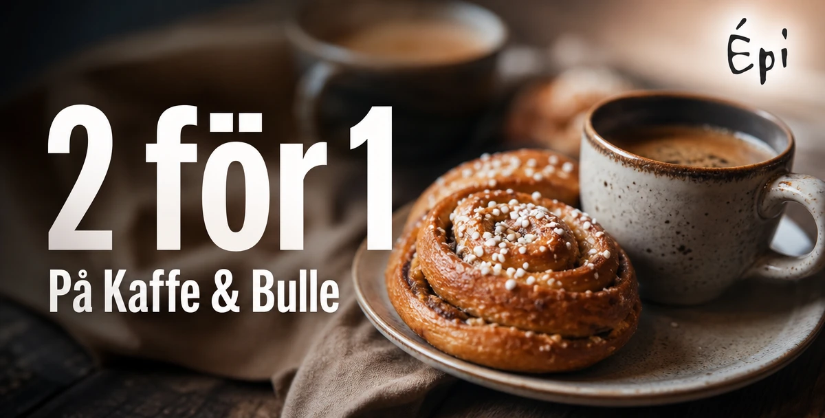 Épi Bageri & Café – 2 för 1 – På Kaffe & Bulle