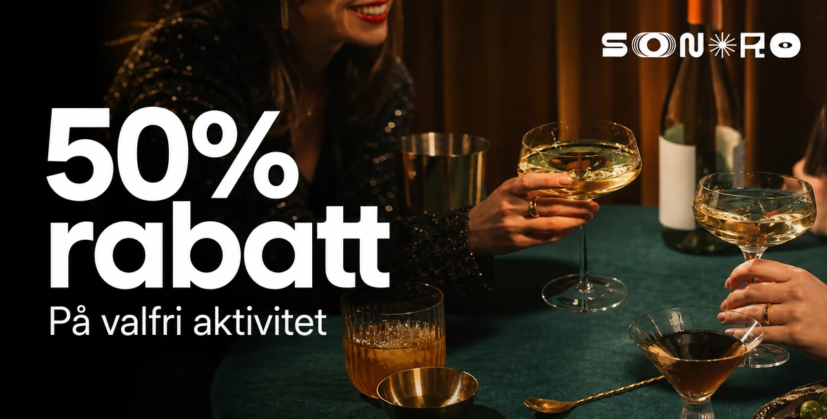 Sonoro Bar – 50% rabatt – På valfri aktivitet