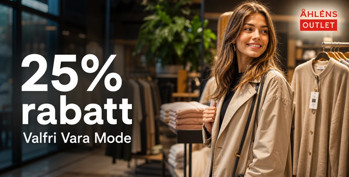 Åhléns Outlet – 25% rabatt – Valfri Vara Mode