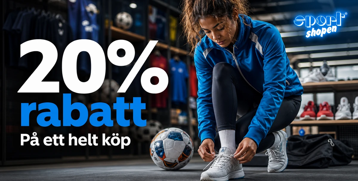 Sportshopen – 20% rabatt – På ett helt köp
