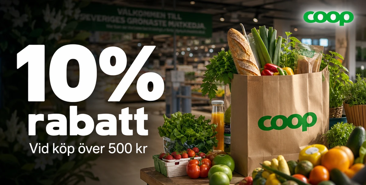 Coop Herrhagen – 10% rabatt – Vid köp över 500 kr