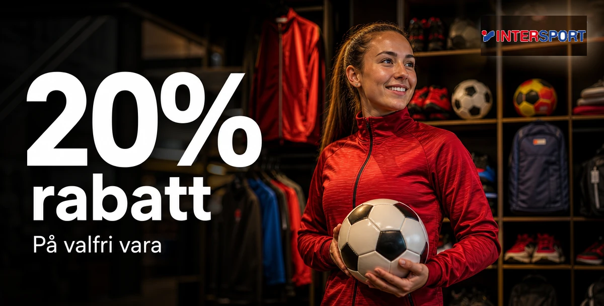 Intersport – 20% rabatt – På valfri vara
