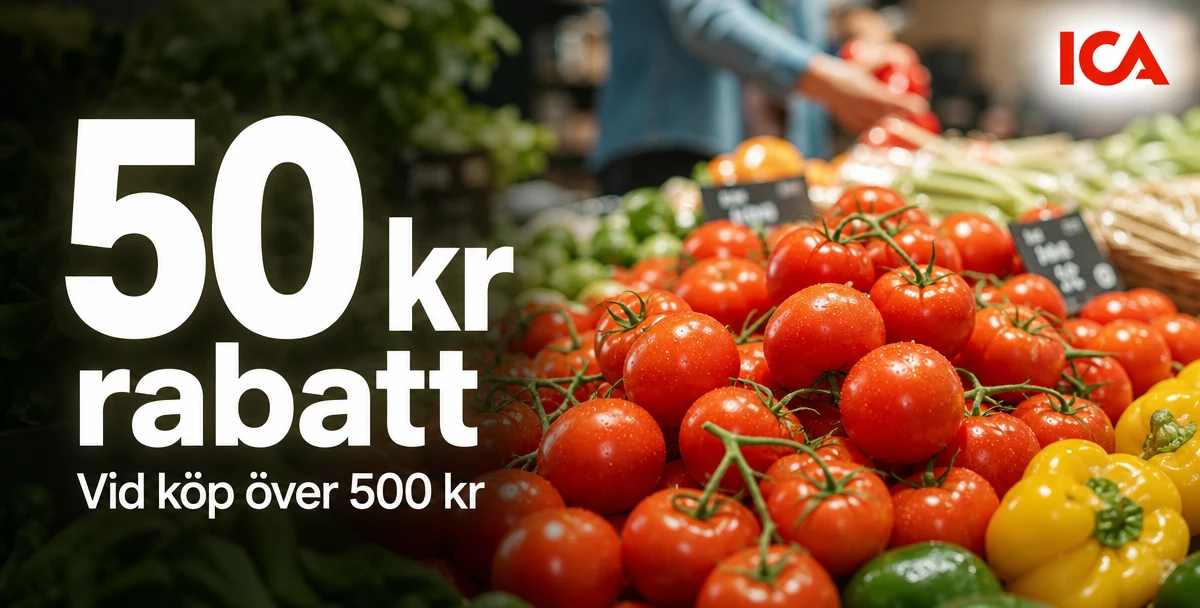 ICA Maxi Mora – 50 kr rabatt – Vid köp över 500 kr