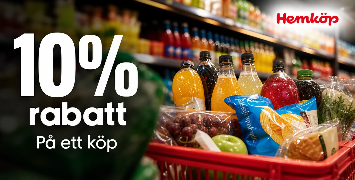 Hemköp Björklinge – 10% rabatt – På ett köp
